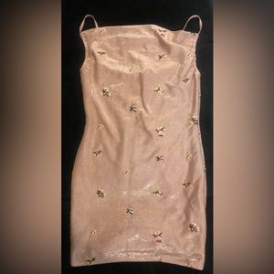 TopShop Sparkly Pink Mini Dress